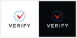 © ZRpro - Initial letter V verify logo design
