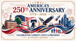 © GMRakibur - America's 250th anniversary commemorative stamp design celebrating liberty and progress