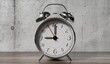 © PX Media - Retro Twin Bell Alarm Clock Is Set to Nine - 3d illustration