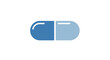 © yayakan - Blue and light blue capsule pill.