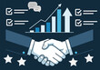 © Pallab - Business partnership and growth successful collaboration and positive outcomes
