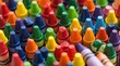 © albari - A vibrant and colorful collection of crayons art supplies for creativity.