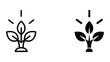 © MDALI - Illustration comparing a healthy plant and a thriving plant under sunlight