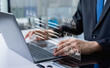 © Father_Studio - Human resources management online survey form, employee assessment checklist, answering test questions, HR technology, recruitment process and contract management concept.