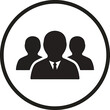 © Rosyid - Professional Business Team Group Icon. Leadership, User Profiles, and Collaboration Concept Symbol.