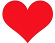 © Sutrisno - Vibrant red heart on a clean white backdrop represents love and passion