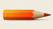 © Ummahat - Close-up of a sharpened orange pencil stub on a textured light background