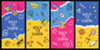 © Ezzy - Set of hand drawn back to school doodle element template background