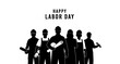 © Dipa - A vector graphic illustration of workers celebrating Labor Day