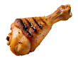 © Ciara - Isolated grilled chicken drumstick, delicious crispy roasted poultry meat with appetizing skin texture