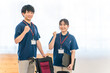 © buritora - Care managers and occupational therapists working in nursing homes and day care services