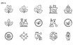 © MdMahfizur - Sustainable science eco chemistry icon set green technology vector