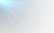 © LILIIA SMIRNOVA - Cold Blue Light Rays Coming from Upper Corner on White Background