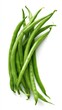 © Tyrah - Fresh green beans stacked on white background for culinary uses