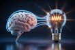© Mehedi - Innovative idea, creative thinking, brain inspiration, light bulb concept
