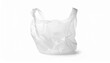 © liam turner - Empty white bag stands upright, crumpled yet translucent; symbolizing fragility, impermanence, and the tension between everyday utility and environmental responsibility in modern life.