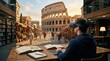 © snd studio - Exploring Ancient Rome Through Virtual Reality in a Modern Library Setting