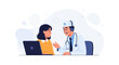 © Pradipta - Doctor consulting patient online via laptop with headset, telemedicine concept