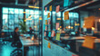 © Martinesku - A glass board filled with colorful sticky notes stands in a modern office during a collaborative brainstorming session. Innovation, teamwork, and agile planning create a dynamic business workspace con