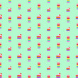 © Thirawat - Seamless pattern with rainbow cakes and macarons for Pride Month celebration