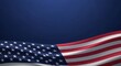© Farhana's Art - Waving american flag background with stars and stripes on blue