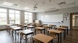 © RYN Studio - Modern Classroom Interior Empty School Lecture Hall