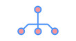 © Pak - Simple network diagram with nodes and connections, representing data flow, connections, or relationships