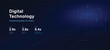 © PNGwallet - Digital technology and data transformation abstract dark blue network background
