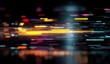 © Sultan - A vibrant abstract image showcases blurred streaks of colorful light against a dark background, creating a dynamic and energetic visual effect.
