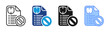 © Rusmicon - Policy Restriction icon set multiple style collection
