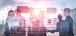 © InfiniteFlow - Advanced AI cognitive computing concept with human brain and AI gear integration, featuring smart AI search and interactive virtual AI assistant interface for business intelligence. Corpus