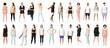 © Rawpixel.com - PNG Diverse group fashion styles on transparent background