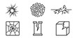 © gerik_a - crack icons set including jagged fracture radial broken surface column and corner damage symbols on transparent background