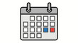 © Maulina - Calendar Icon with Highlighted Dates