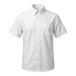 © BTG - White short sleeve button down dress shirt