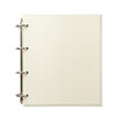 © BTG - Front view of a white three ring binder folder