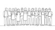 © Yusuf - Diverse group of people standing together.