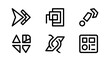 © Putri - Vector Icon Set of Modern Abstract Business Symbols for Interface Design