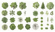 © MstBabli - Tree top view vector set – aerial landscape architecture plant collection