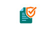 © Seftia - Icon of Document with Shield and Checkmark for Security and Verification