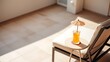 © tinley - lanai. A lounge chair and side table with a drink on a tiled lanai in soft afternoon light. tourism brochures, itinerary planners, designed for hospitality marketing for hotel rooms and spa retreats.