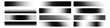 © MdNurul - Abstract black halftone dot horizontal bar and line collection. Set of varied linear stipple gradient textures for modern graphic design. Vector Illustration.