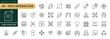© Trisula Icons - A collection of Tech Interaction icons set with editable stroke, including network, join, collaboration, connectivity, interaction, cable, integration and connection. Thin linear vector illustration.