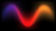 © Classy Design - Abstract colorful sound wave background featuring a red digital equalizer and glowing frequency lines on a black technology backdrop for a music spectrum wallpaper vector illustration design.