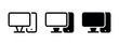 © dima040293 - PC Workstation Hardware Icon for Information Technology and Office Work Design