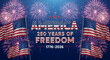 © MFAYEJURRAHMAN - Celebrating america's 250 years of freedom with patriotic fireworks display