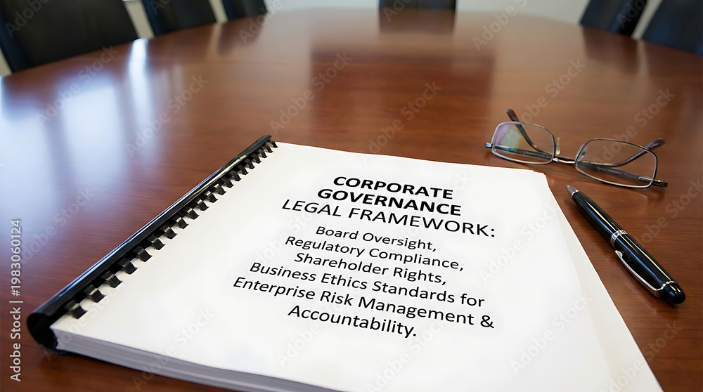 Stock-Illustration „Comprehensive corporate governance documentation ...