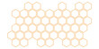 © kowsar - simple orange outline honeycomb pattern for banner poster background.