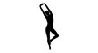 © Maulana - Silhouette of a woman performing a graceful yoga pose, emphasizing flexibility and balance.
