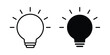 © Hunt - Idea icon outline style. Black solid silhouette style icons